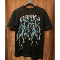 MADE IN MEXICO製 EMERICA サンダー柄プリントTシャツ ブラック Mサイズ