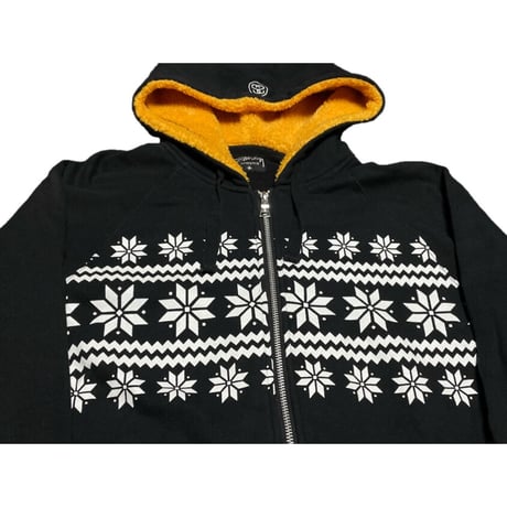 Stussy フードボア仕様フルジップパーカー ブラック Mサイズ