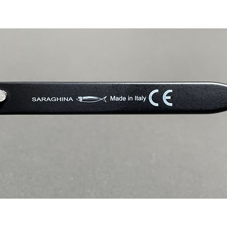 ★新品★ MADE IN ITALY製 SARAGHINA MICHELANGELO 115-MGR サングラス ブラック グリーンレンズ