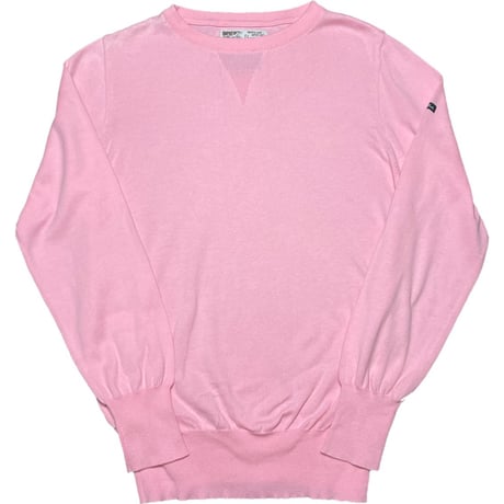 MADE IN FRANCE製 Fileuse d'Arvor SEPTIS別注クルーネックコットンセーター ピンク Mサイズ