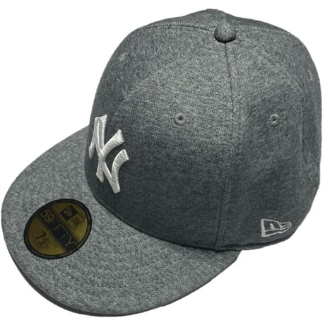 NEW ERA NEWYORK YANKEES スウェット生地ベースボールキャップ グレー 7 3/8サイズ