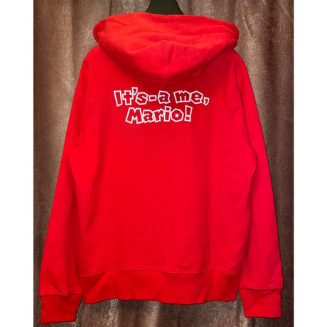 ☆タグ付き新古品☆ Levi's × SUPER MARIO コラボレーションプルオーバーパーカー レッド Mサイズ
