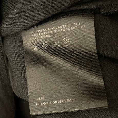 MADE IN JAPAN製 PHENOMENON 2010年AWモデル プリントTシャツ ブラック L/40サイズ