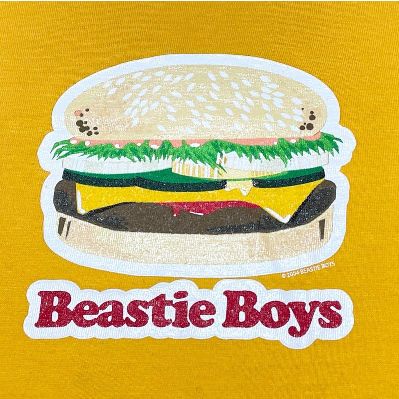 Beastie Boys ハンバーガーロゴ半袖Tシャツ SHOOTボディイエロー L 
