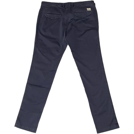 ☆タグ付き新古品☆ MADE IN BULGARIA製 MASON'S スタッズ付きウォッシュ加工ストレッチスラックス ネイビー 54サイズ