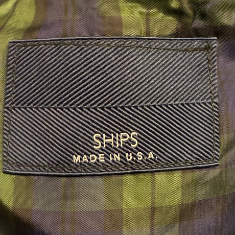 【SHIPS 取り扱い】 MADE IN USA製 FIDELITY × SHIPS ウールナイロンPコート ブラック Lサイズ
