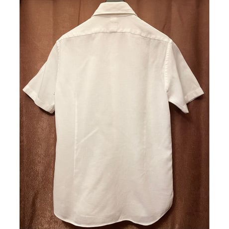 EDIFICE Camicia Slim Fit 半袖コットンシャツ ホワイト 48サイズ
