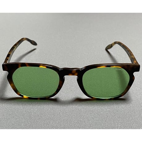 展示品渡し ★新品★ MADE IN ITALY製 SARAGHINA ARIA 481-GE2 HANDMADEサングラス べっ甲色 グリーンレンズ