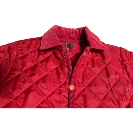 ▲訳あり商品▲ MADE IN ENGLAND製 LAVENHAM キルティングジャケット レッド 36/48サイズ