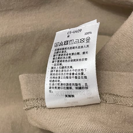 MADE IN USA製 Champion T1011 長袖Tシャツ ブラウン Lサイズ