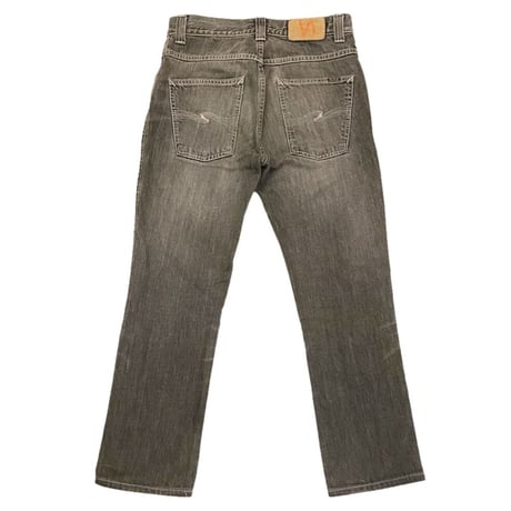 MADE IN ITALY製 nudie jeans ブラックデニムパンツ ブラック W28-L32サイズ