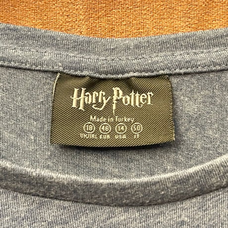 Harry Potter 海外モデルプリントTシャツ ネイビー 46サイズ