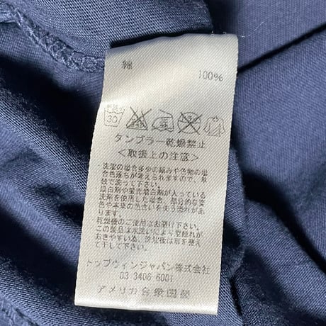 MADE IN USA製 CAL.Berries クルーネック半袖Tシャツ ネイビー Sサイズ