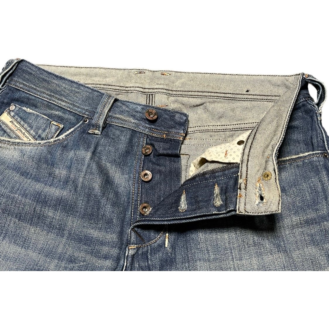 MADE IN ITALY製 DIESEL デニムハーフパンツ インディゴ W30 MADE IN ITALY製 DIESEL デニムハーフパンツ インディゴ W30