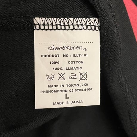 MADE IN JAPAN製 PHENOMENON 2009年モデル プリントTシャツ ブラック Lサイズ