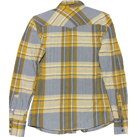 Nudie Jeans 長袖コットンシャツ イエロー XSサイズ