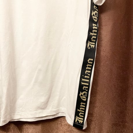 MADE IN ITALY製 John Galliano UNDERWEAR クルーネックTシャツ ホワイト Sサイズ