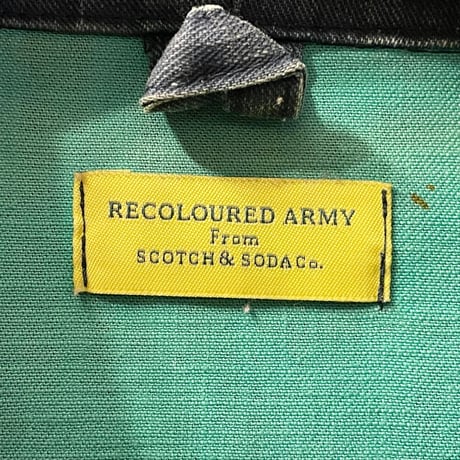 RECOLOURED ARMY From SCOTCH & SODA ダンガリーツイルジャケット インディゴ Sサイズ