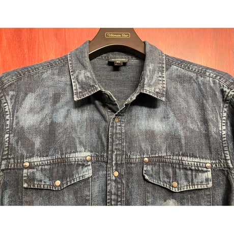 MADE IN ROMANIA製 Just Cavalli 長袖デニムシャツ インディゴ 50サイズ