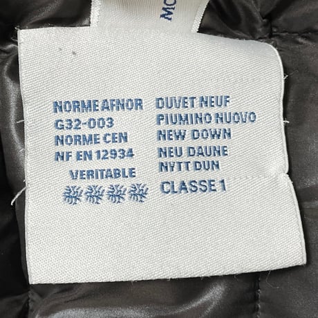 タグ付き MADE IN BULGARIA製 MONCLER FLORIAN ウールダウンジャケット グレー 0サイズ
