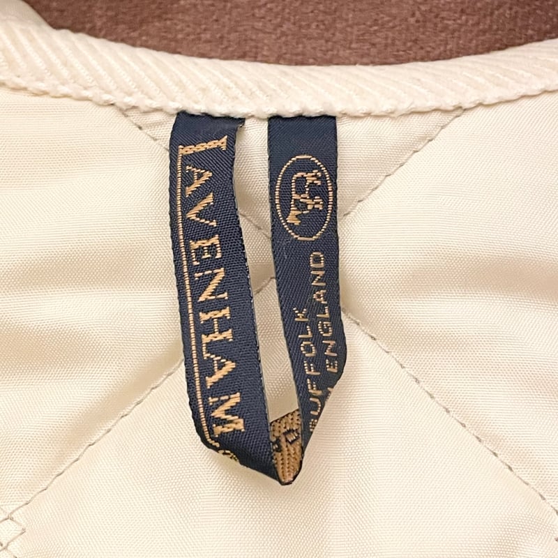 MADE IN ENGLAND製 LAVENHAM キルティングジャケット アイボリー MADE IN ENGLAND製 LAVENHAM キルティングジャケット アイボリー