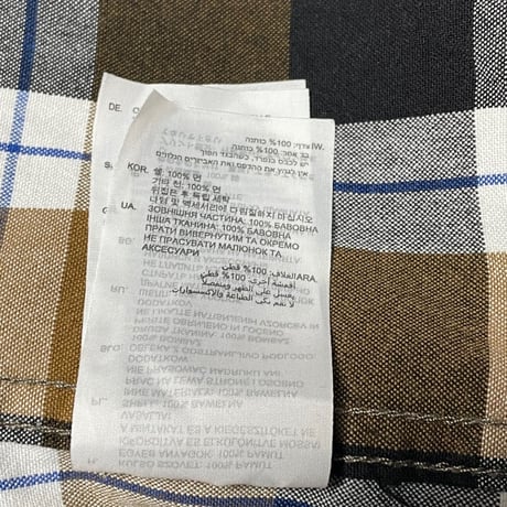 G-STAR RAW 長袖チェックシャツ ブラウン Sサイズ