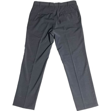 PT01 TRAVELLER Slim Fit 千鳥格子スラックス チャコールグレー 48サイズ