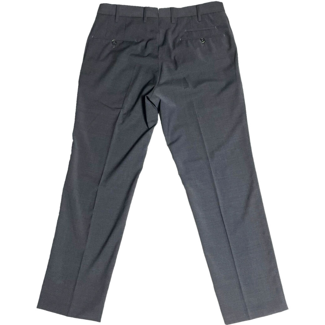 PT01 TRAVELLER スラックス チャコールグレー 48 ダブル PT01 TRAVELLER Slim Fit 千鳥格子スラックス チャコールグレー 48サイ