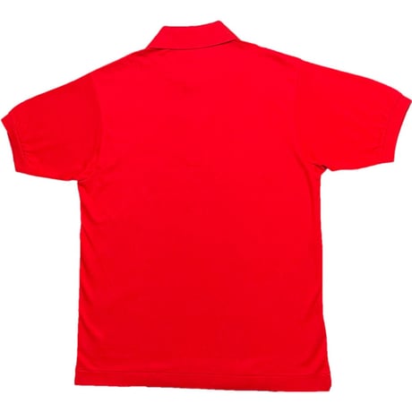 ☆タグ付き新古品☆ MADE IN JAPAN製 LACOSTE 半袖鹿の子ポロシャツ ルージュ 3/Mサイズ