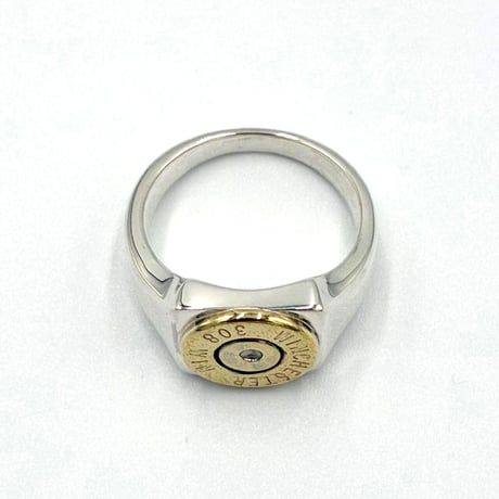 ★新品★ MADE IN JAPAN製 シルバー925 308 Winchester 薬莢 ヘッドスタンプ バレットリング シルバー 18号～22号