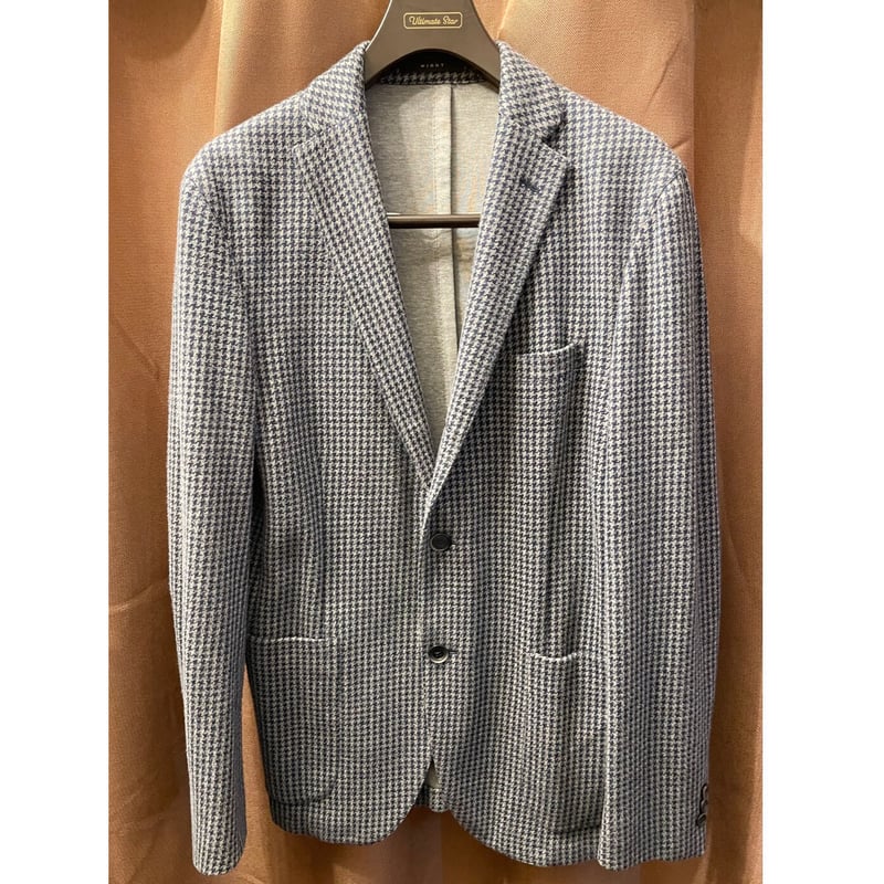 MADE IN ITALY製 BOGLIOLI WIGHT 千鳥格子柄ニットジャージ MADE IN ITALY製 BOGLIOLI WIGHT 千鳥格子柄ニットジャージ