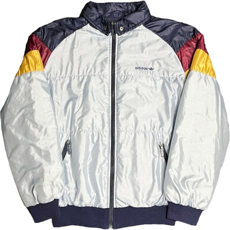希少 MADE IN ITALY製 80s adidas ナイロンジャケット サックス Mサイズ