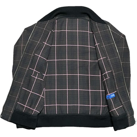 BEAMS チェック柄コットンブルゾン ブラウン×ピンク Mサイズ