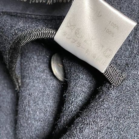 MADE IN ITALY製 HARRIS WHARF LONDON ウールテーラードジャケット ネイビー 46サイズ