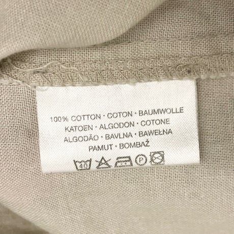 LANDHAUS C&A 長袖チロリアンシャツ ベージュ Lサイズ