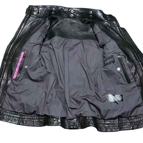 Zadig&Voltaire レザーライダースジャケット ブラック 34/XSサイズ