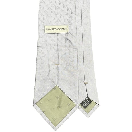 MADE IN ITALY製 EMPORIO ARMANI 小紋柄シルクネクタイ パープル