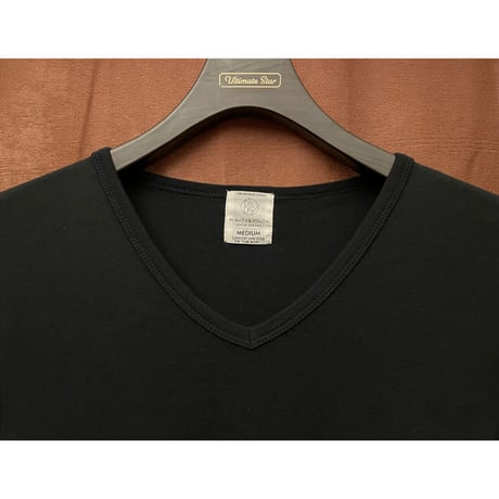 BEAUTY & YOUTH UNITED ARROWS PRE-SHRUNK VネックTシャツ ブラック Mサイズ