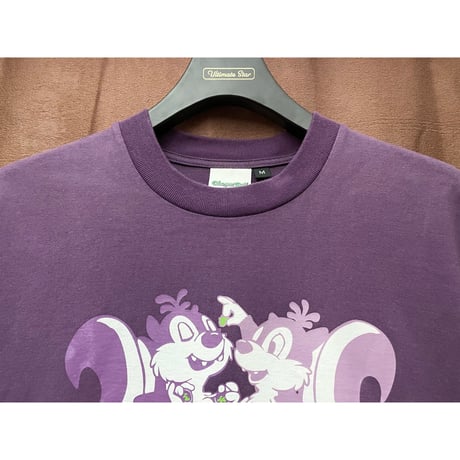 MADE IN JAPAN製 Chop'n'Roll 半袖リスプリントTシャツ パープル Mサイズ