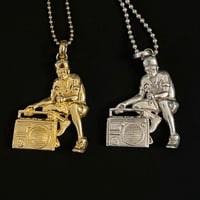 【お得セット】激レア Gabriel Urist x PHENOMENON B-BOY Pendant Old School ボールチェーンネックレス ゴールド×シルバーセット