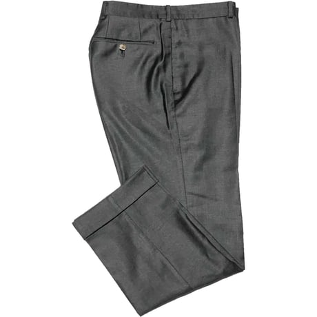 MADE IN JAPAN製 azabu tailor Loro Piana生地ウールスラックス チャコールグレー W82サイズ