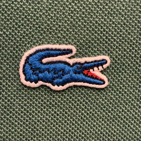 MADE IN JAPAN製 CHEMISE LACOSTE EXCLUSIVE EDITION 半袖クレリック鹿の子ポロシャツ グリーン 2サイズ