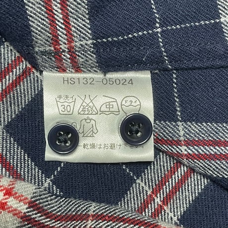 MADE IN JAPAN製 Harriss ボタンダウンチェックシャツ マルチチェック 38サイズ