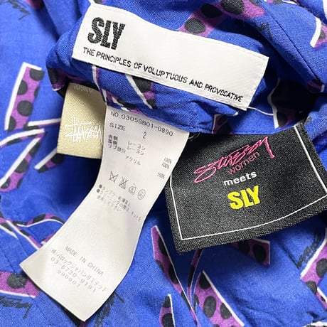 Stussy × SLY コラボMA-1型リバーシブルジャケット  ブラック×ブルー 2サイズ