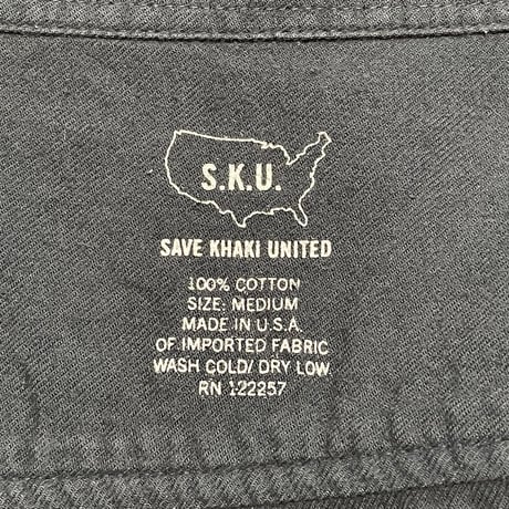 MADE IN USA製 SAVE KHAKI UNITED 長袖コットンシャツ ネイビー Mサイズ