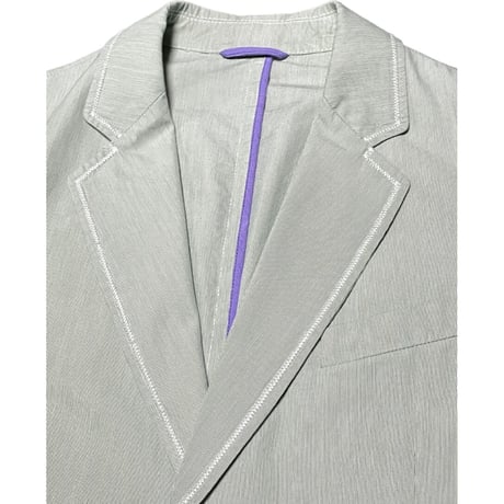 MADE IN ITALY製 BARNEYS NEWYORK コットンジャケット グリーン 50サイズ 本切羽仕様