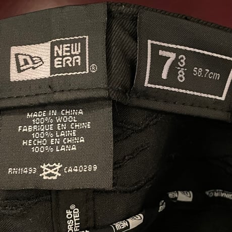 激レア NEW ERA × PHENOMENON 2011AWモデル Originators of the True Fitted ウールキャップ ブラック 7-3/8 58.7cm