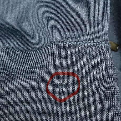 ▲訳あり商品▲ ARMANI COLLEZIONI クルーネックヴァージンウールセーター ネイビー 50サイズ