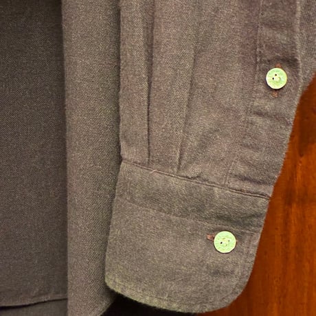 【BARNEYS NEWYORK 取り扱い】 MADE IN ITALY製 BARBA DANDYLIFE 長袖起毛コットンシャツ パープル 38-15サイズ