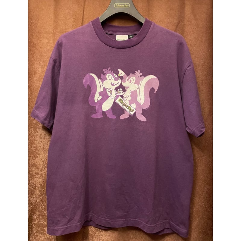 NITRO　GORE-TEX 氏の店　チョップンロール　Tシャツtokyo23 MADE IN JAPAN製 Chop'n'Roll 半袖リスプリントTシャツ パープル